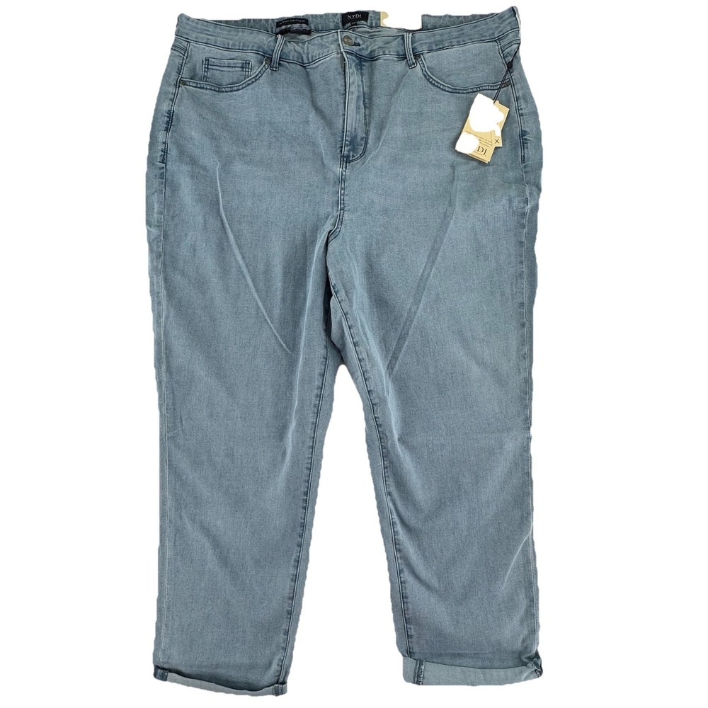 NYDJ Margot Girlfriend Denim Jeans Size 22W Kingston Blue‎ Cool Embrace